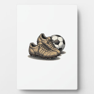 Plaque Photo Crépuscule Chaussures De Football Et Conception De