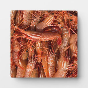 Plaque Photo Crevettes délicieuses