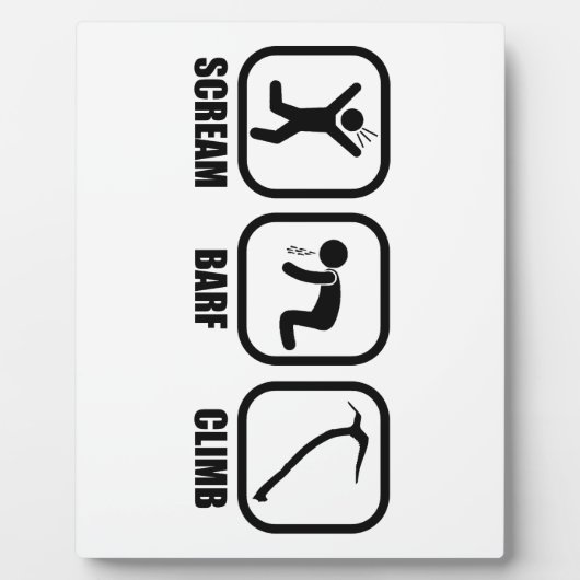 Plaque Photo Cri Barf Climb (Devant)