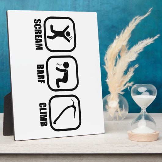 Plaque Photo Cri Barf Climb (Côté)