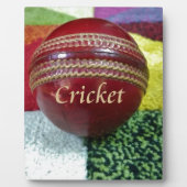 Plaque Photo Cricket Le Jeu Que Nous Aimons Jouer, Manger, Dorm (Devant)