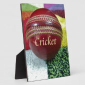 Plaque Photo Cricket Le Jeu Que Nous Aimons Jouer, Manger, Dorm (Côté)