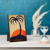 Plaque Photo Crochet Artistique Palm Tree Imprimer pied libre (Côté)