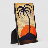 Plaque Photo Crochet Artistique Palm Tree Imprimer pied libre (Côté)