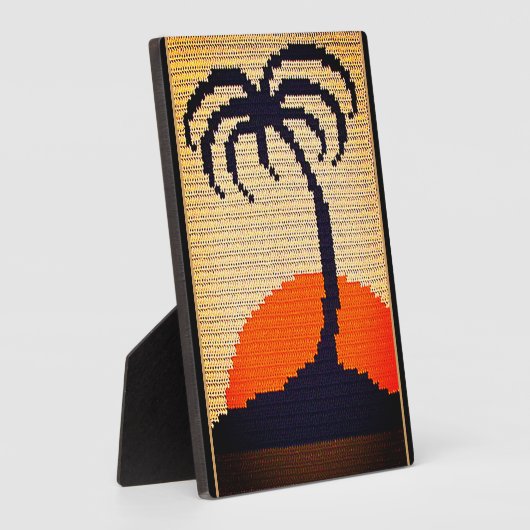 Plaque Photo Crochet Artistique Palm Tree Imprimer pied libre (Côté)
