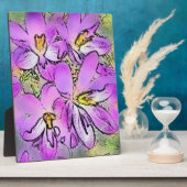 PLAQUE PHOTO CROCUSES (Côté)