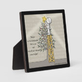 Plaque Photo Croire échelle - Arbre de Noël (Recto)