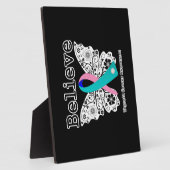 Plaque Photo Croire - Thyroïde Cancer Papillon (Côté)