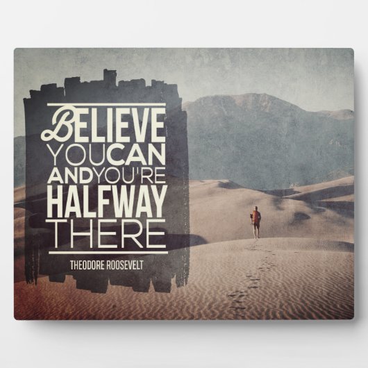 Plaque Photo Crois Que Tu Peux (Devant)