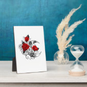 Plaque Photo Croissant mécanique avec roses rouges (Côté)