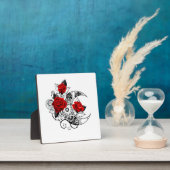 Plaque Photo Croissant mécanique avec roses rouges (Insitu)