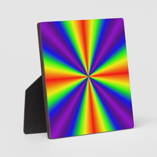 Plaque Photo Croix arc-en-ciel (Recto)