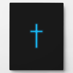 Plaque Photo Croix bleue