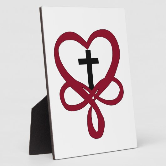 Plaque Photo Croix chrétienne de l'infini (Côté)
