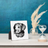 Plaque Photo Croquis en tête de canine (Insitu)