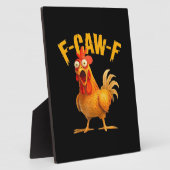 Plaque Photo Crow Humor F-Caw-F Gothic Funny Retro Cool (Côté)