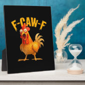 Plaque Photo Crow Humor F-Caw-F Gothic Funny Retro Cool (Côté)