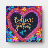 Plaque Photo Croyez en vous-même Citer l'inspirété (Devant)