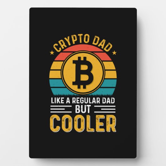 Plaque Photo Crypto Papa Retro Sunset (Devant)