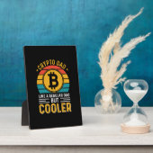 Plaque Photo Crypto Papa Retro Sunset (Côté)