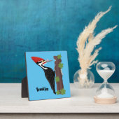 Plaque Photo Cue drôle Pileated woodpecker dessin d'illustratio (Insitu)