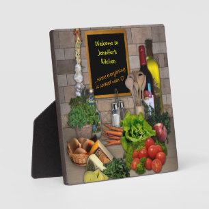 Plaque Photo Cuisine (personnalisable)