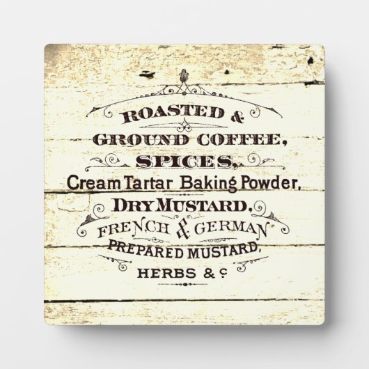 Plaque Photo Cuisine vintage (Devant)