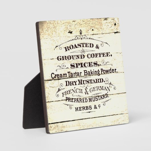 Plaque Photo Cuisine vintage (Recto)