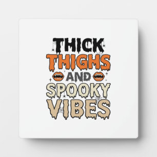 Plaque Photo Cuisses Épaisses et Vibes Sombres Design Halloween