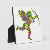 PLAQUE PHOTO CUPIDE FLORAL (Recto)