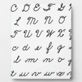 Plaque Photo cursive main chart (Devant)