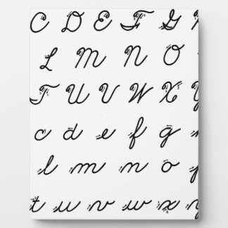 Plaque Photo cursive main chart