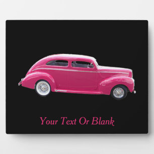 Plaque Photo Custom 1940 Famous American Make Sedan