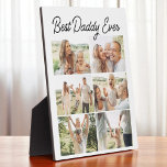 Plaque Photo Custom 6 Photo Collage Best Daddy Ever<br><div class="desc">Create a meaningful tribute with this custom 6 photo collage plaque featuring the words Best Daddy Ever. Personalize it with six special photos to celebrate his role in your life. Printed on high-quality wood with a smooth finish, this modern plaque makes a thoughtful gift for Father Day, birthdays, or any...</div>