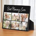 Plaque Photo Custom 6 Photo Collage Modern Best Mommy Ever<br><div class="desc">Celebrate her with a sleek and stylish keepsake she will cherish forever. This Modern Best Mommy Ever custom plaque features six photo slots to highlight your most meaningful memories. Its clean layout and contemporary design make it perfect for Mothers Day, birthdays, or any occasion where you want to honor the...</div>