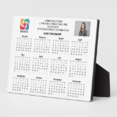 Plaque Photo Custom Business Logo 2026 Company Calendar (Côté)