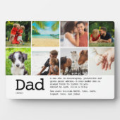 Plaque Photo Custom Dad Definition Photo Collage (Devant)