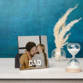 Plaque Photo Custom Dad Established Modern Bold Photo (Insitu)