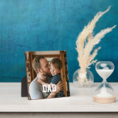 Plaque Photo Custom Dad Established Modern Bold Text (Insitu)
