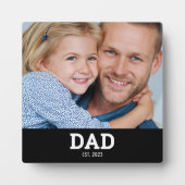 Plaque Photo Custom Dad Established Modern Photo (Devant)