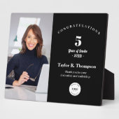 Plaque Photo Custom Employee Recognition Photo 5 Year service (Côté)