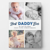 Plaque Photo Custom Father's Day Photo Collage Best Daddy Ever (Devant)
