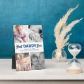 Plaque Photo Custom Father's Day Photo Collage Best Daddy Ever (Côté)