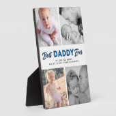 Plaque Photo Custom Father's Day Photo Collage Best Daddy Ever (Côté)