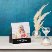 Plaque Photo Custom Grandma Established Modern Bold Photo (Insitu)