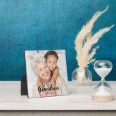 Plaque Photo Custom Grandma Established Modern Script Photo (Insitu)