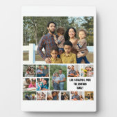 Plaque Photo Custom Modern Family 14 Photo Collage Template (Devant)
