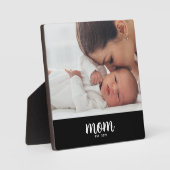 Plaque Photo Custom Mom Established Modern Script (Recto)