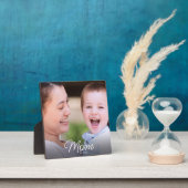 Plaque Photo Custom Mom Established Modern Script Photo (Insitu)