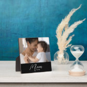 Plaque Photo Custom Mom Established Modern Script Photo (Insitu)